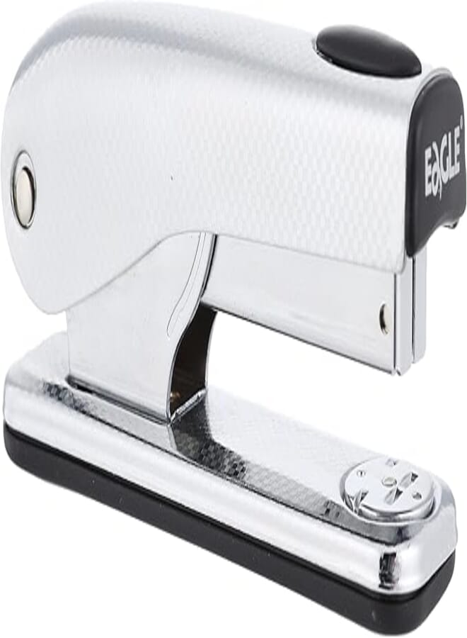 Eagle s6085b-ep metal stapler - black silver